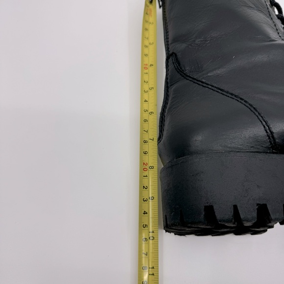 Steve Madden Olly Lace Up Women's Leather Boots Color Black SZ9.5 - Picture 12 of 13